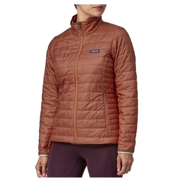Patagonia Women’s XXL Nano Puff Jacket NWT Burl Red Puffer Puffy - Picture 8 of 9